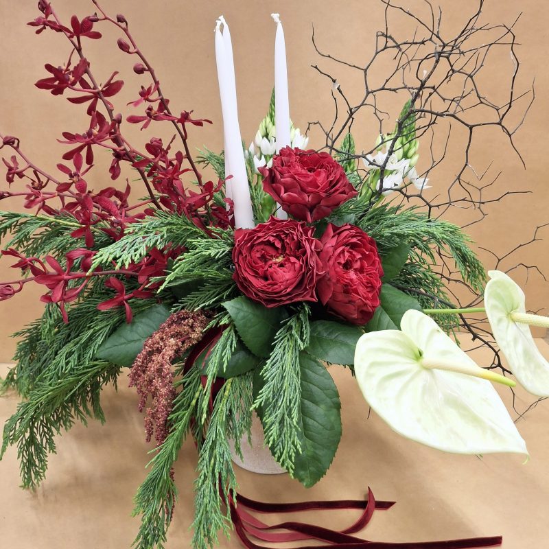 Christmas table centre workshop