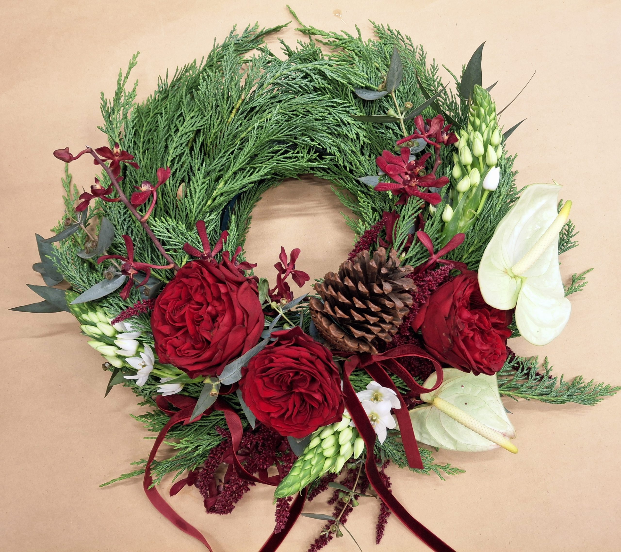 Christmas wreath workshop