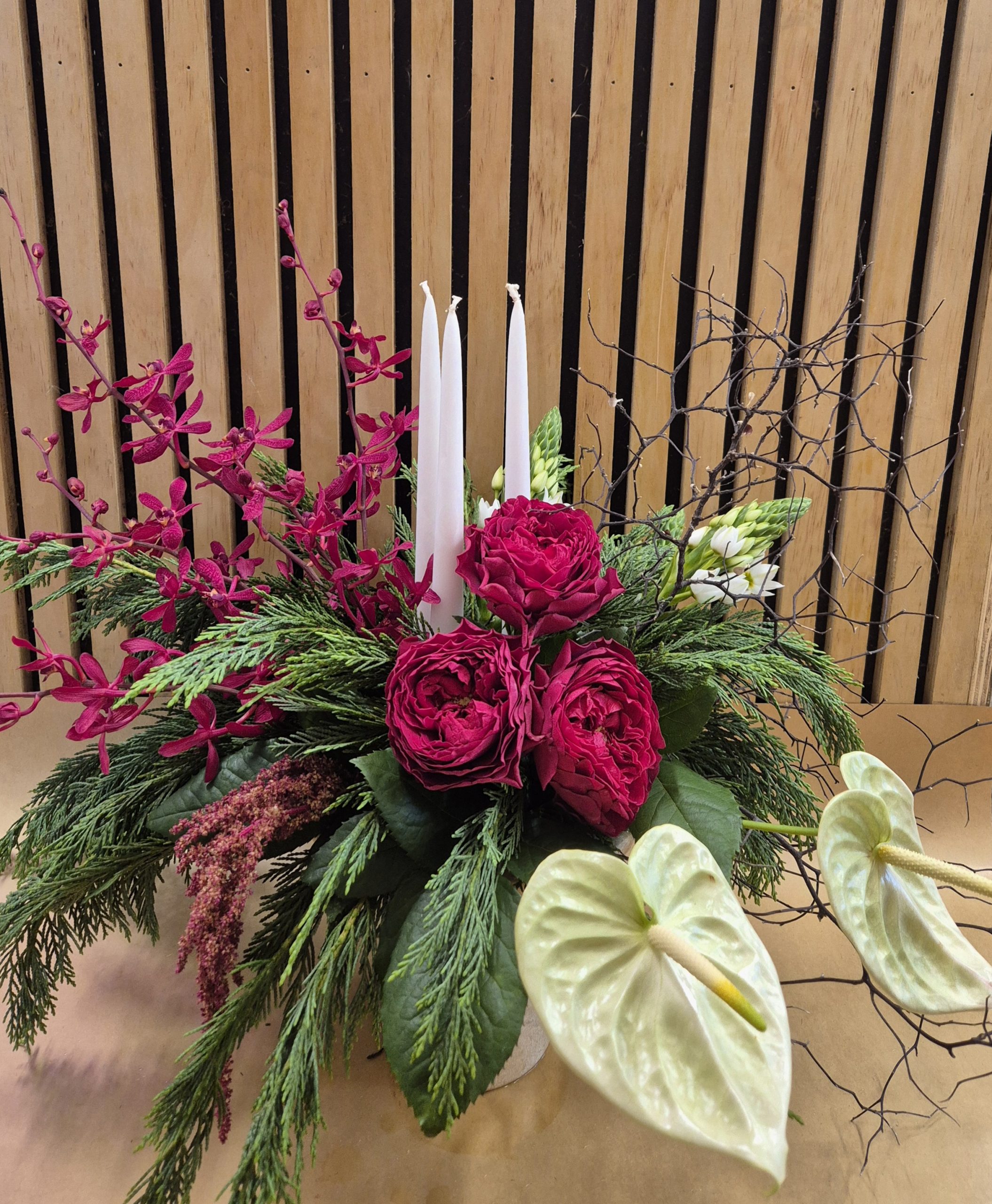 Christmas table centre workshop - Image 4