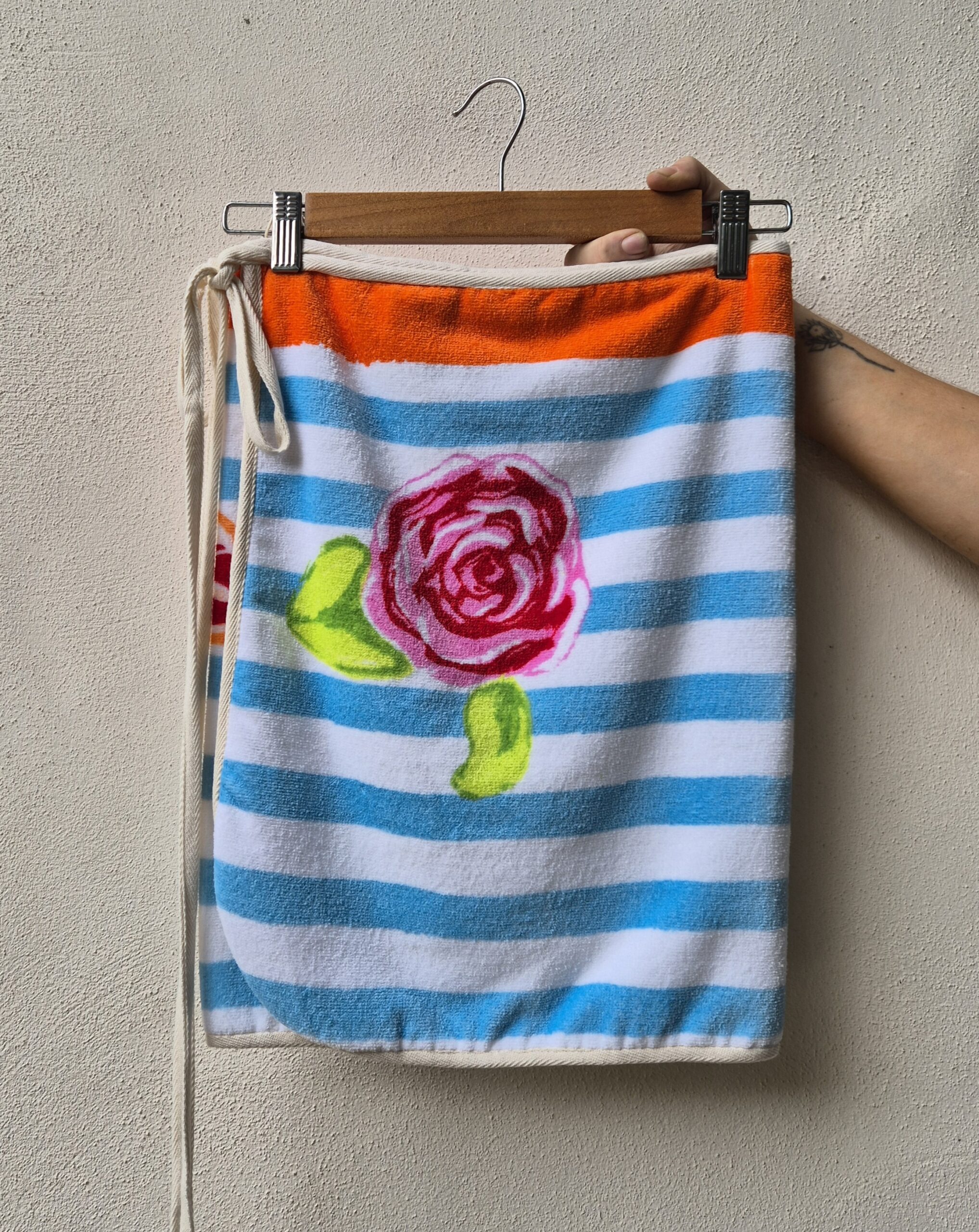Towel wrap skirt